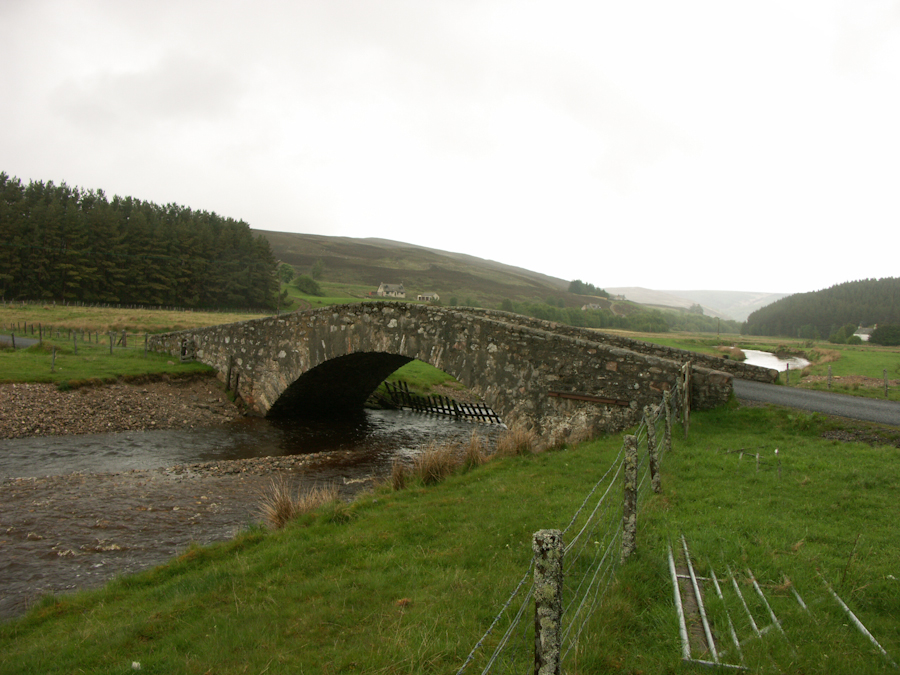 Bridge over Funlack Burn, By Milton of Moy, Moy