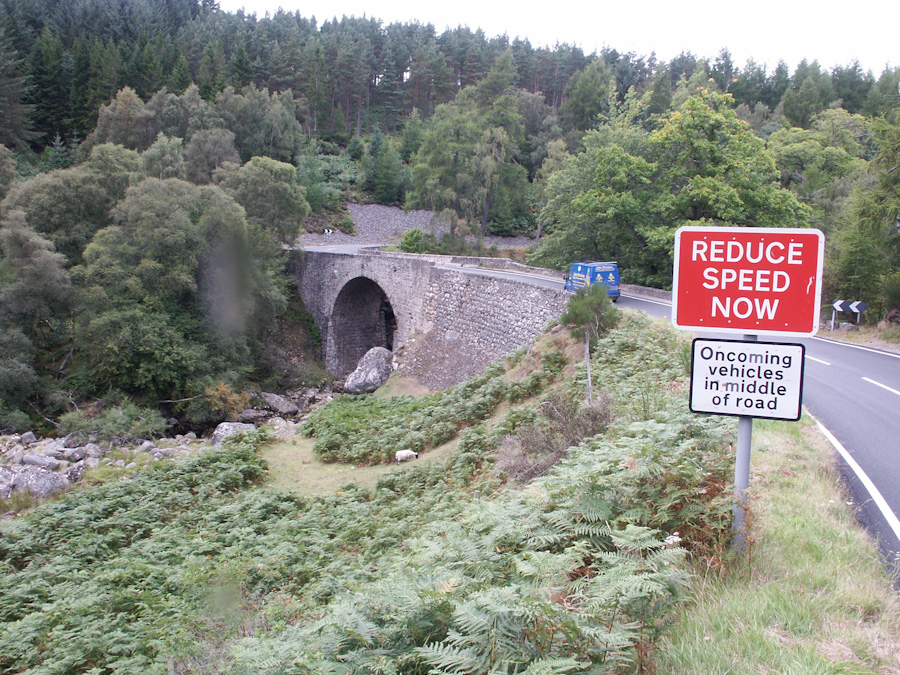 Bridge over Easter Fearn Burn, A836 Road