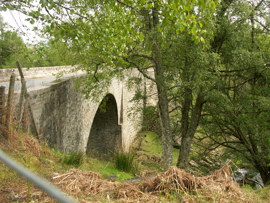 Bridge over Easter Fearn Burn, A836 Road