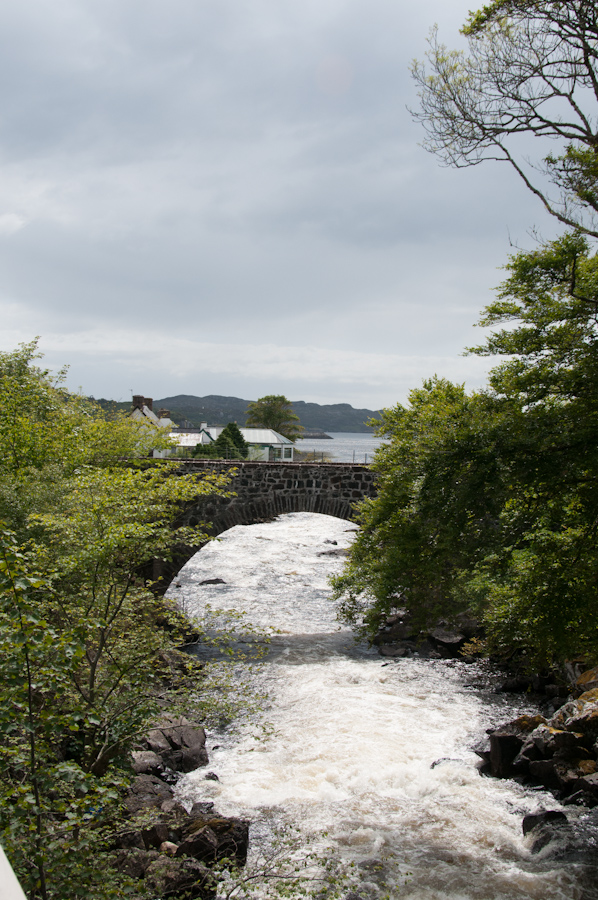 Lochinver Bridge over River Inver