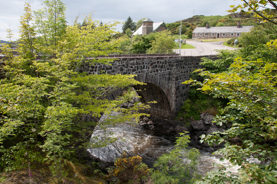 Lochinver Bridge over River Inver