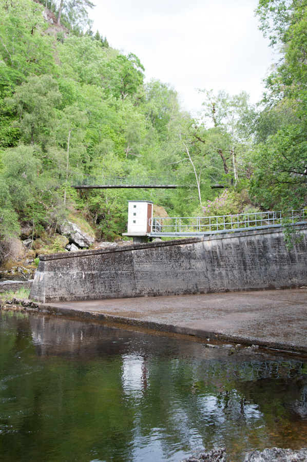 Suspension Footbridge over River Garry (by Hydro Dam), Invergarry