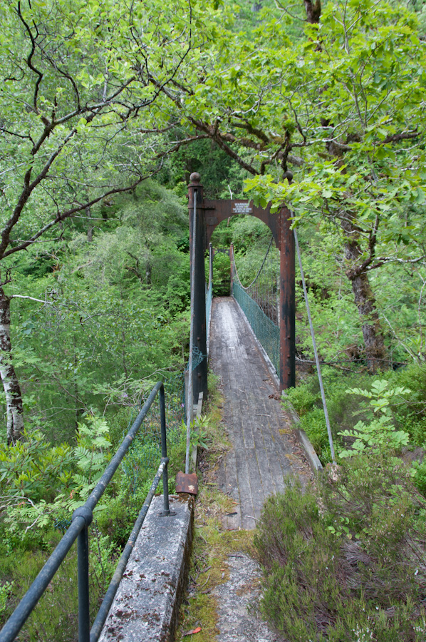 Suspension Footbridge over River Garry (by Hydro Dam), Invergarry