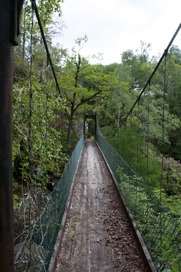 Suspension Footbridge over River Garry (by Hydro Dam), Invergarry
